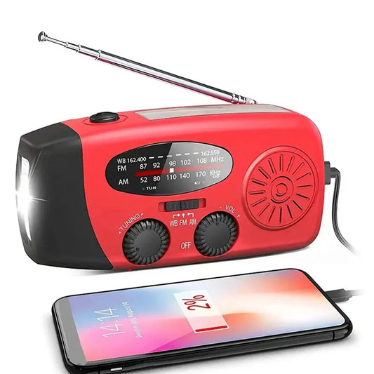 Emergency Hand-crank Solar Radio