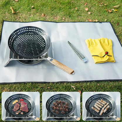 BBQ Frying Pan Pizza Portable