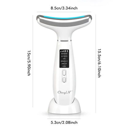 Ultrasonic Skin Scrubber, EMS Massager, LED Light Therapy Beauty - Illuminate, Lift, and Rejuvenate Your Skin
