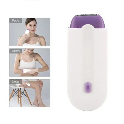 Painless Hair Removal Kit Women Electric Shaver White