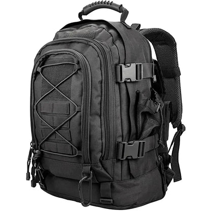 Tactical MOLLE Backpack Heavy-Duty Rucksack Black