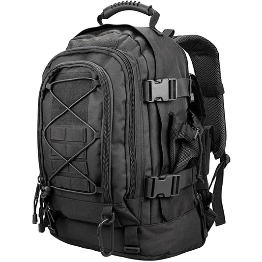 Tactical MOLLE Backpack Heavy-Duty Rucksack Black