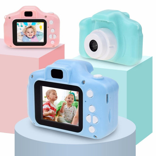 Mini Cartoon Photo Camera Toys 2 Inch HD Screen Childrens Digital Camera Video Recorder Camcorder Toys for Kids Girls Gift