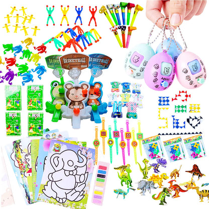124-Piece Cartoon Plastic Party Favor Combo Set