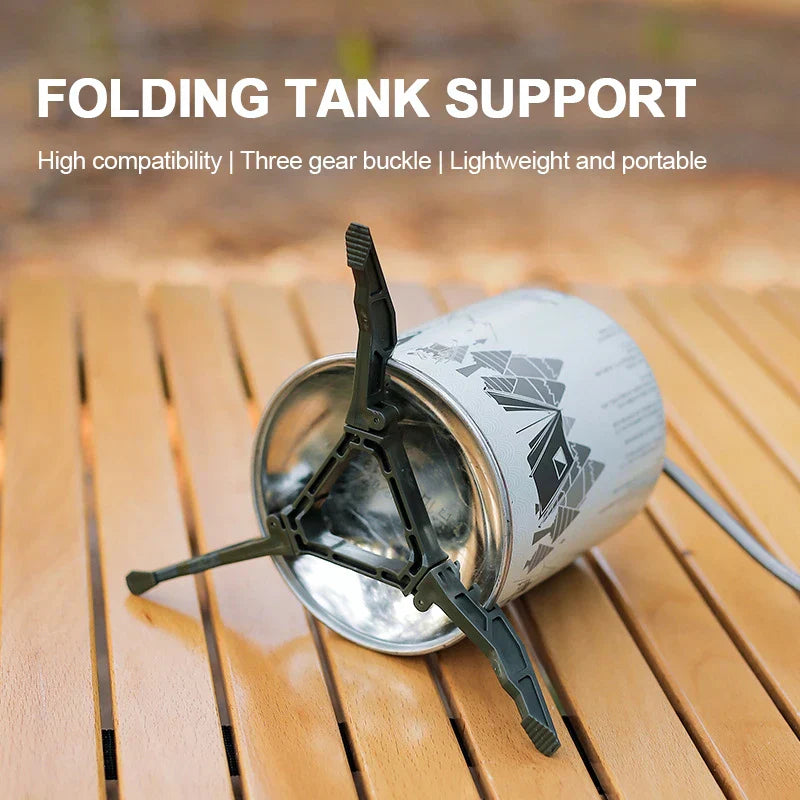 Foldable Stove Gas Canister Holder Tripod Bracket for Outdoor