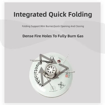 Mini Camping Gas Stove 2500W Silver