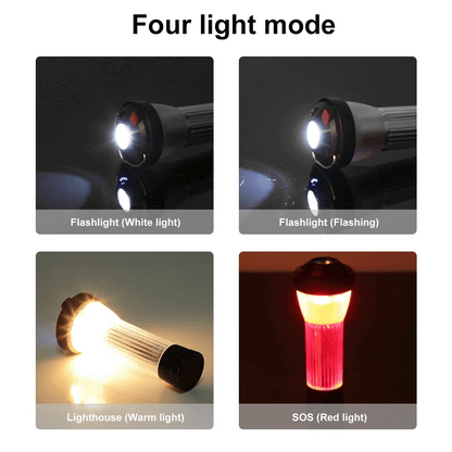 Camping Lantern With Magnetic USB Rechargeable