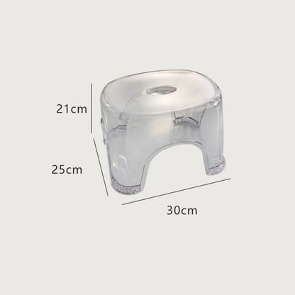 Bathroom Transparent Acrylic Non-slip Stool