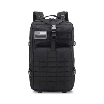 45L Tactical Assault Backpack – Waterproof Outdoor Rucksack Black