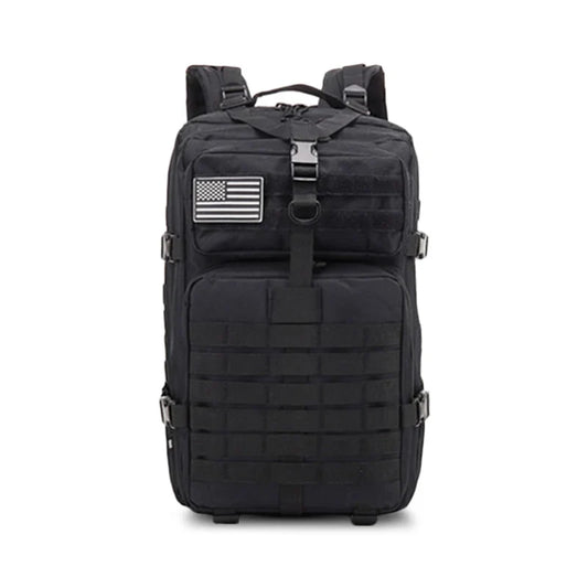 45L Tactical Assault Backpack – Waterproof Outdoor Rucksack Black