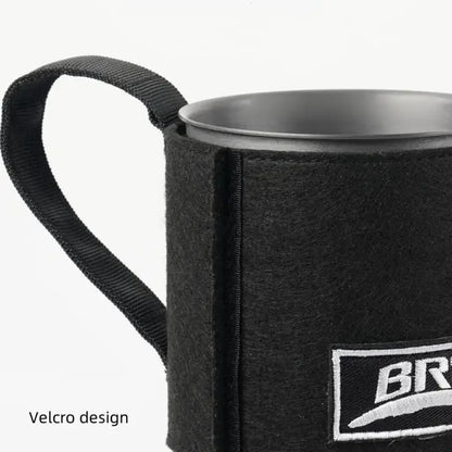 Jet Boiler Camping Stove Kit Portable Heat Exchanger Gas Stove Black