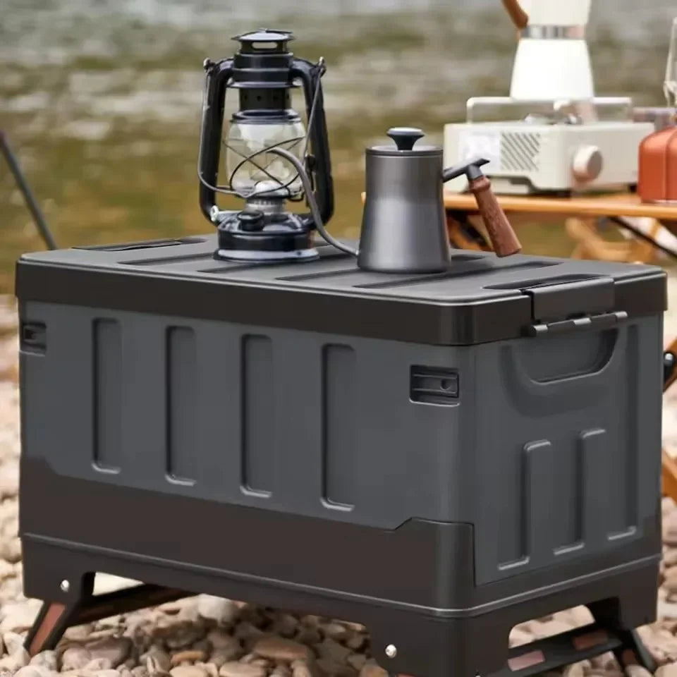Foldable Camping Storage Box Waterproof Black