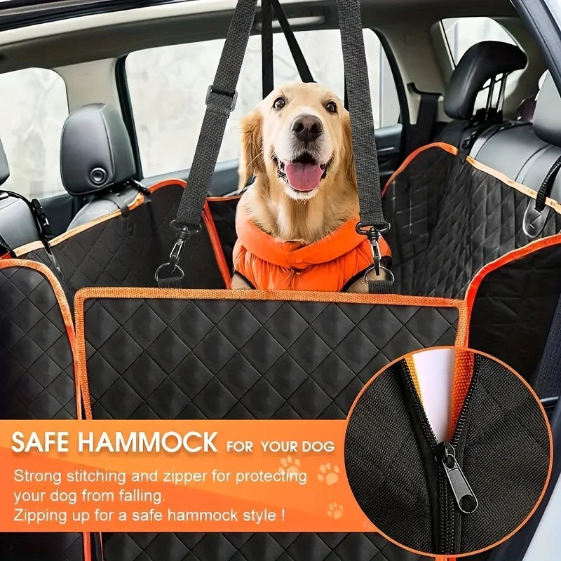Waterproof Dog Car Seat Cover Scratch-Resistant Protector Black