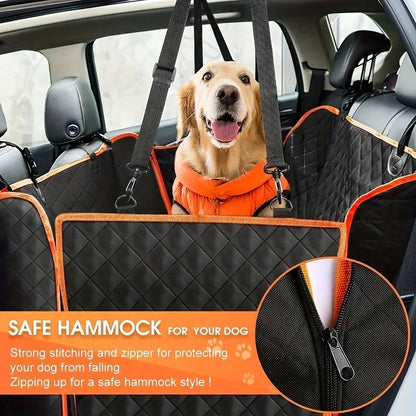 Waterproof Dog Car Seat Cover Scratch-Resistant Protector Black
