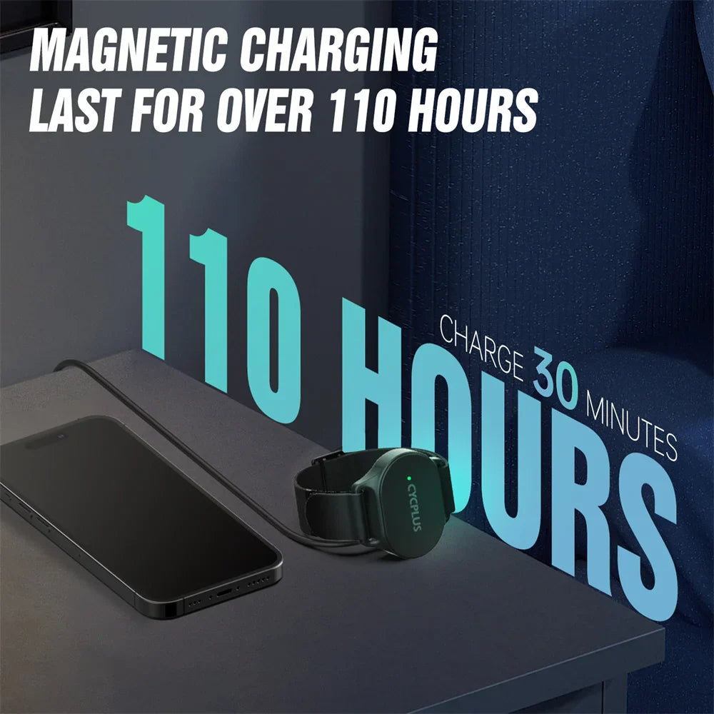 Bluetooth And ANT+ Heart Rate Sensor Armband Ultra-Light Fitness Monitor Black