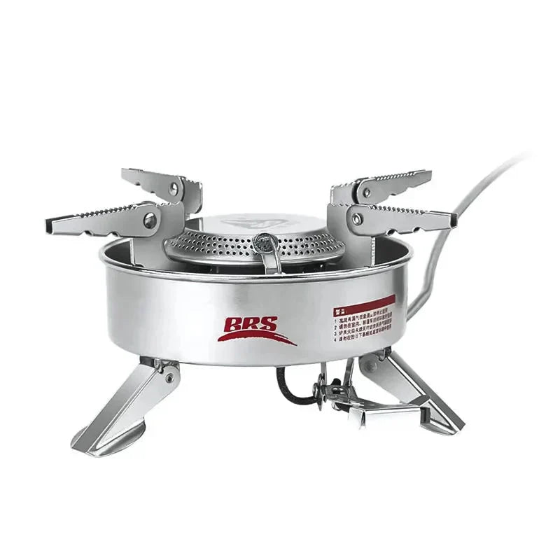 1940W Strong Firepower Folding Camping Gas Stove Silver