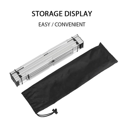 Aluminum Alloy Mini Camping Table Foldable Silver