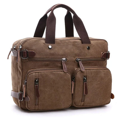 Laptop Travel Shoulder Bag Briefcase (Brown)