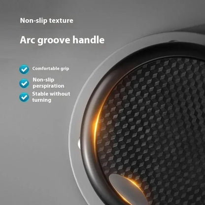 Multi-Directional Ab Wheel Roller Compact Sliding Plate Black