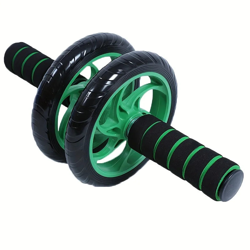 Double-Wheeled Ab Roller Non-Slip Muscle Trainer Green