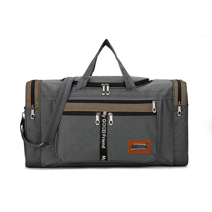 Travel Duffel Nylon Bag for Men and Women (Dark Grey)