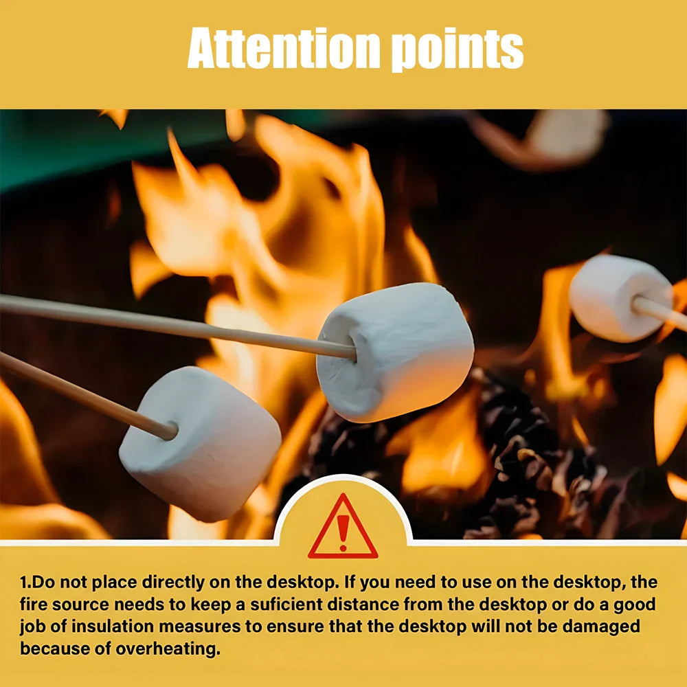 Smokeless Stainless Steel Camping Stove Mini Fire Pit Silver