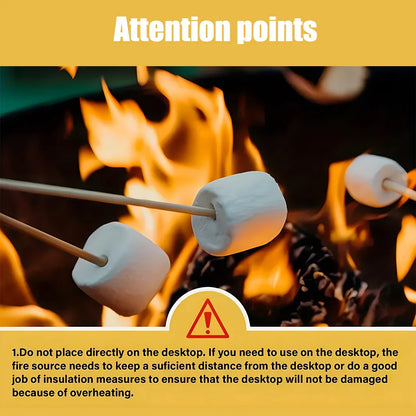 Smokeless Stainless Steel Camping Stove Mini Fire Pit Silver