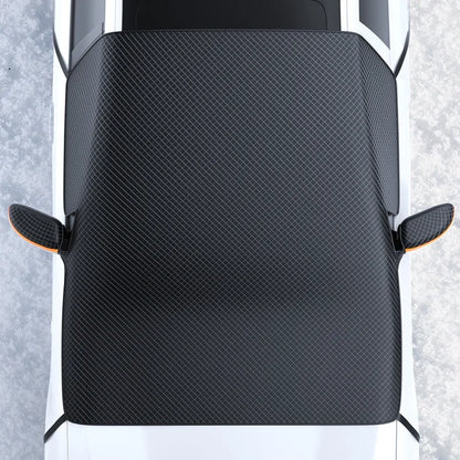 Magnetic Car Windshield Snow Cover Sunshade Frost Protector Black