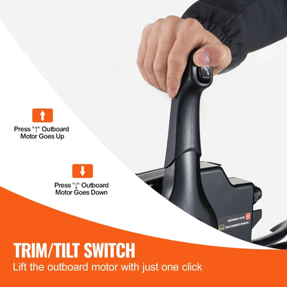 Boat Throttle Control Side Mounted Outboard Remote Box