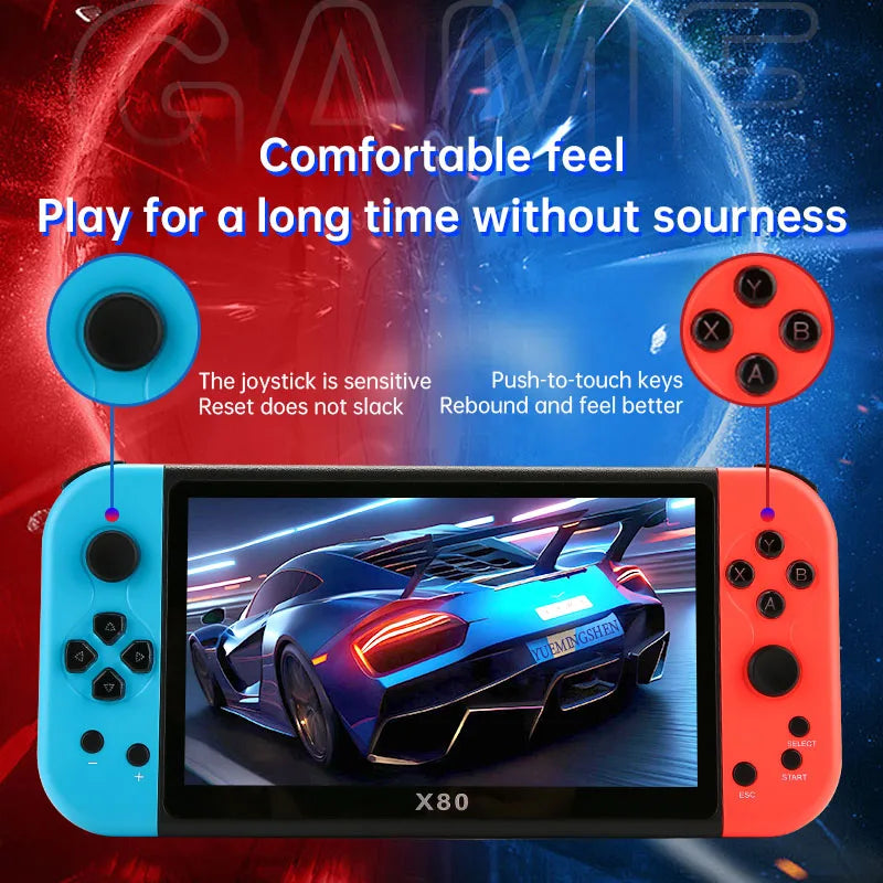 Retro Handheld Game Player 7inch