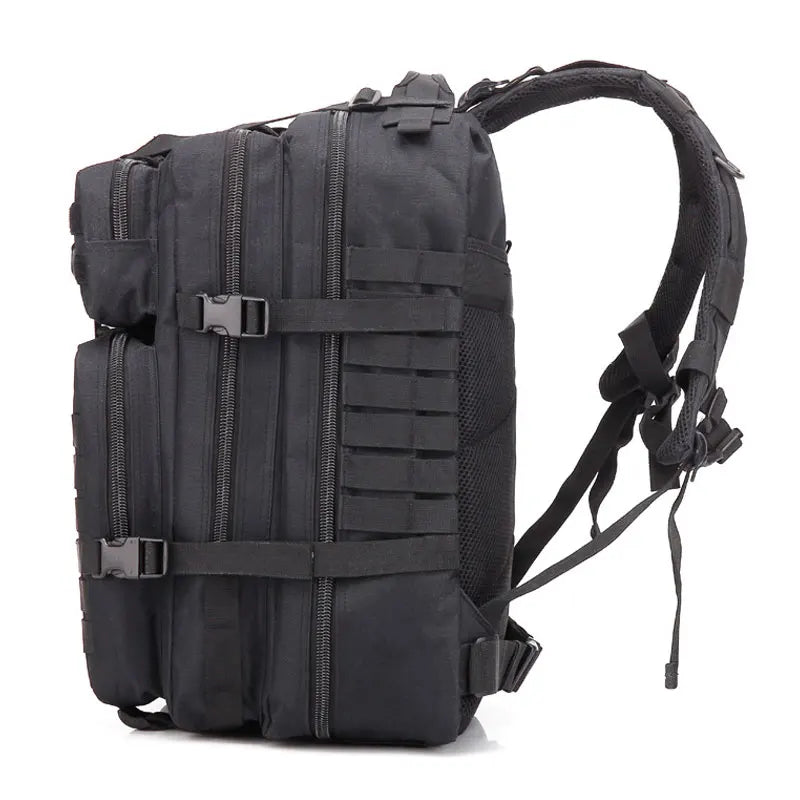45L Tactical Assault Backpack – Waterproof Outdoor Rucksack Black