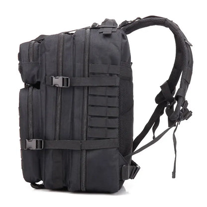 45L Tactical Assault Backpack – Waterproof Outdoor Rucksack Black