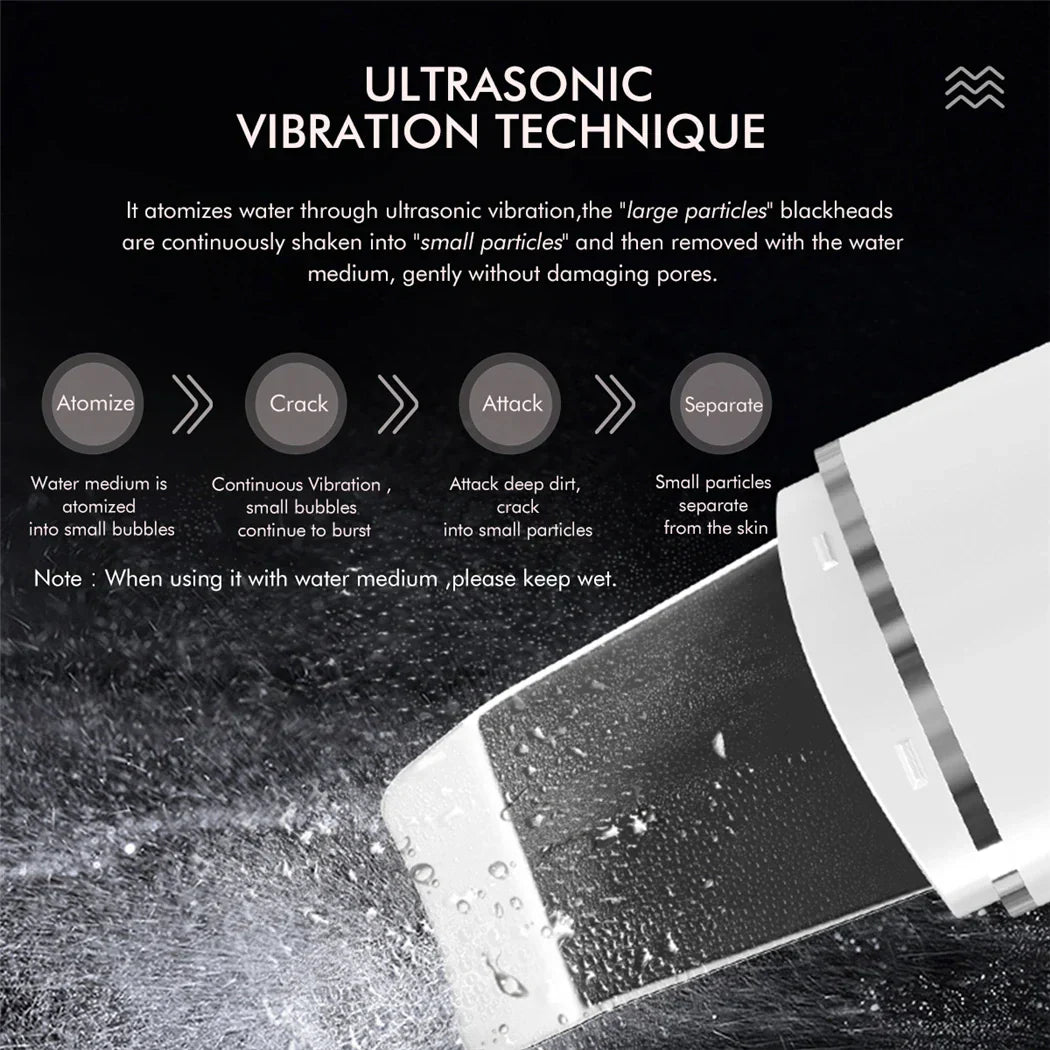 Ultrasonic Skin Scrubber, EMS Massager, LED Light Therapy Beauty - Illuminate, Lift, and Rejuvenate Your Skin