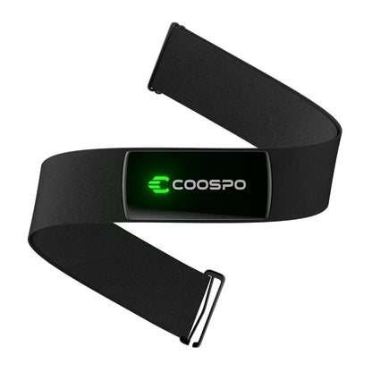 Rechargeable Heart Rate Monitor Chest Strap Bluetooth Black