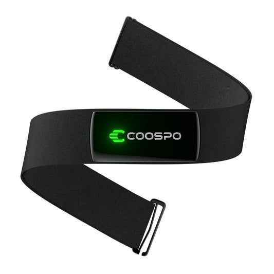 Rechargeable Heart Rate Monitor Chest Strap Bluetooth Black