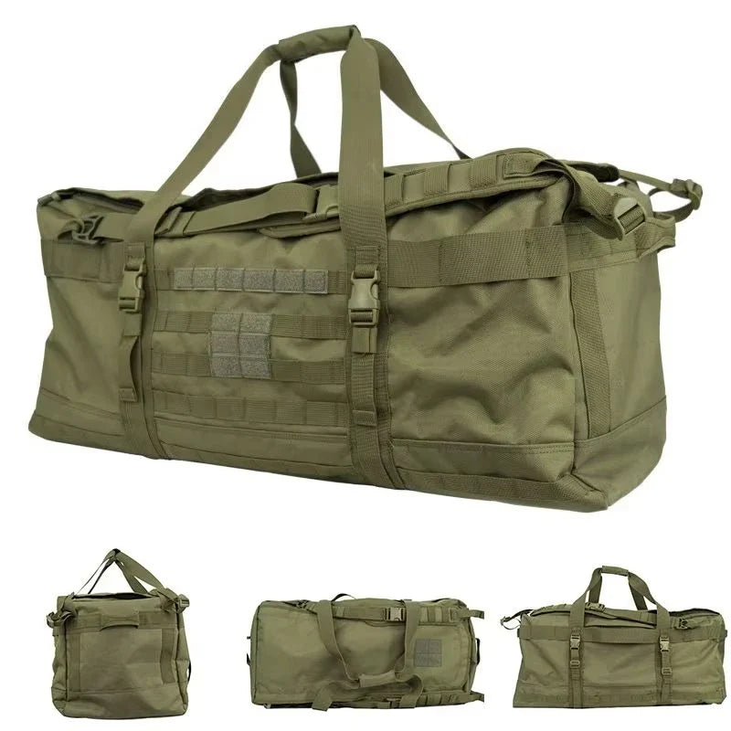 106L Tactical Duffel Bag Camping Green