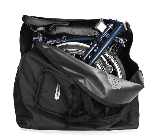 20-Inch Waterproof Bike Carrying Bag PU Storage Bag Black
