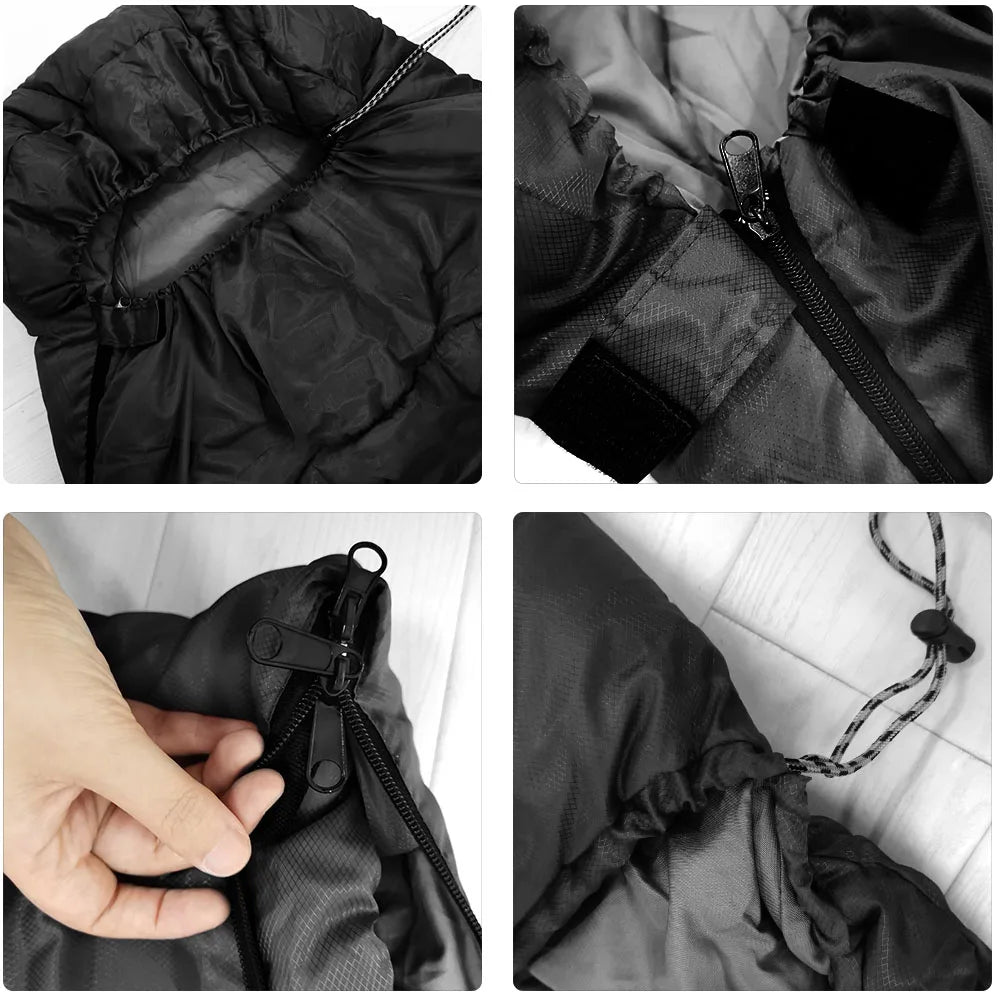 Mummy Sleeping Bag Hollow Cotton Filling Black