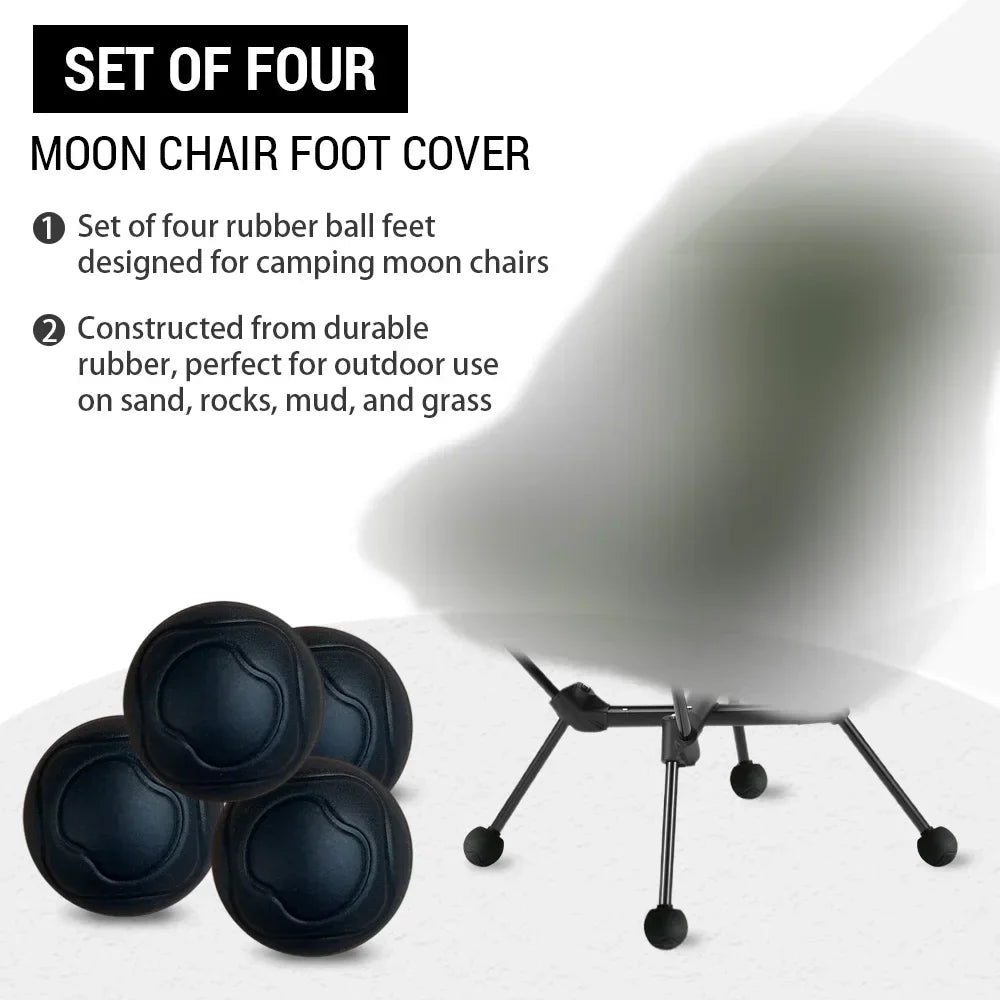 4pcs Moon Chair Foot Cover Camping Chair