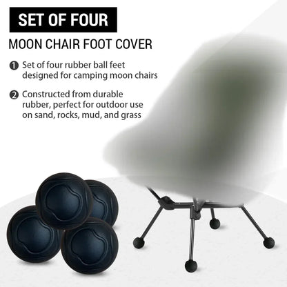 4pcs Moon Chair Foot Cover Camping Chair