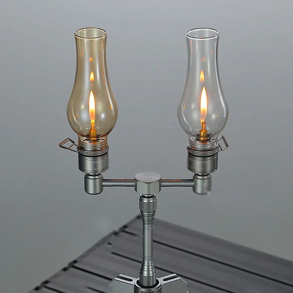 Outdoor Camping Glass Candle Light