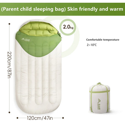 2kg Large Winter Sleeping Bag 120cm White