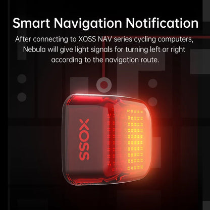 Smart Matrix Bike Tail Light Custom LED Patterns Red