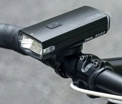 3000LM Bike Headlight 10000mAh Power Bank Black