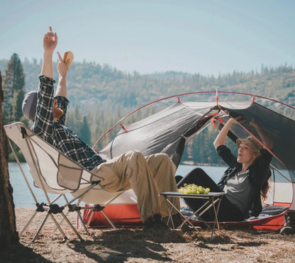 2-Person Double-Layer Camping Tent Waterproof Backpacking  Green