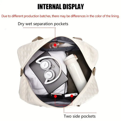 Luggage Bag Nylon Travel Large Sports Weekender
