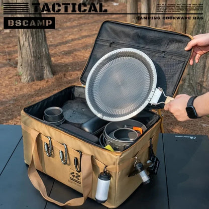 42L Camping Tactical Storage Bag Khaki