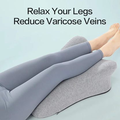 Multifunctional Prone Position Lie Pillow Ergonomic Knit Cushion Grey