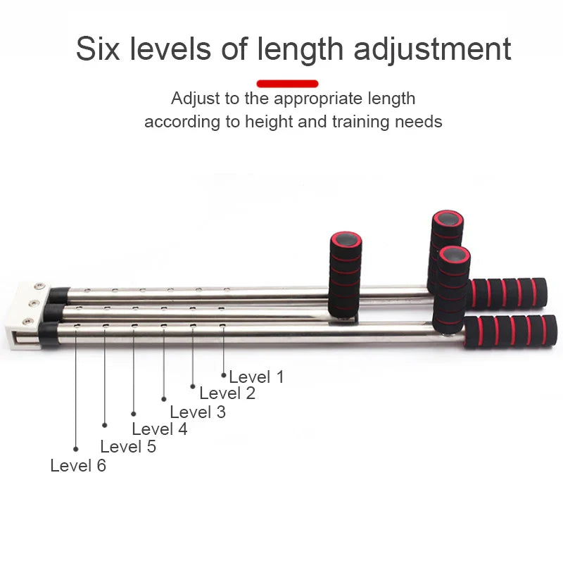 3-Bar Leg Stretcher 6-Hole Adjustment Red