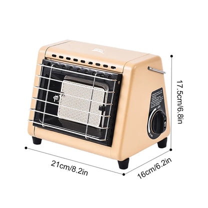 Portable 1500W Butane Tent Infrared Outdoor Space Heater Khaki